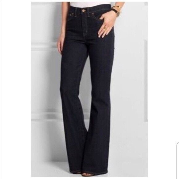Tommy Hilfiger 14R Hope Bootcut Jeans Blue Denim Mid Rise Dark Wash Stretch - Picture 1 of 11
